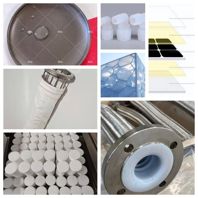 Özelleştirilmiş Fluoroplastik Hammadde Küçük Pellets Form Siyah Renk Endüstriyel